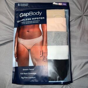 GapBody Seamless Hipster Panties - Black, Gray, White, Cream, Pink. NWT